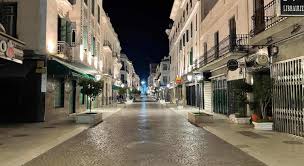 Rue de Tétouan en soirée